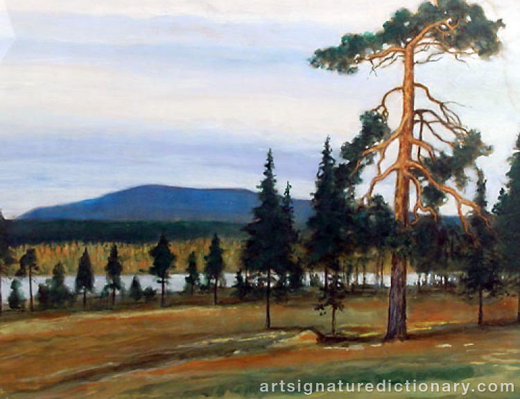 Close-up details showing Eero JÄRNEFELT signature forgery characteristics