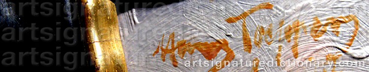 Authentic signature by Hans TOEPPER on  artwork