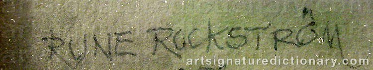 Signature by Rune ROCKSTRÖM