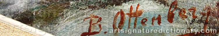 Authentic signature by Boris OTTENBERG on Painting/Watercolour artwork