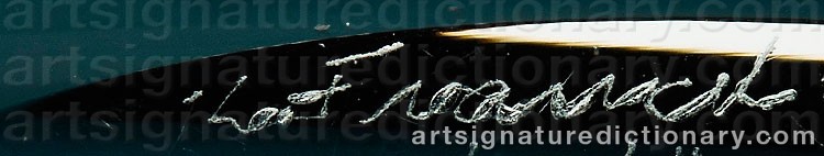 Authentic signature by Kaj FRANCK on artwork