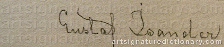 Signature by Gustaf ISANDER