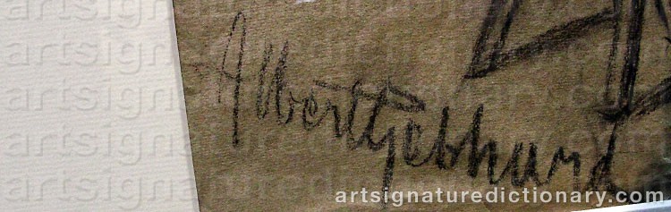 Signature by Albert GEBHARD