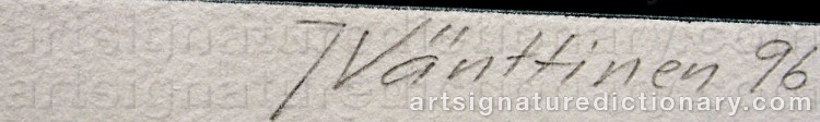 Signature by Jukka VÄNTTINEN