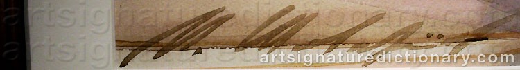 Authentic signature by Michael SHEVARJOV on artwork