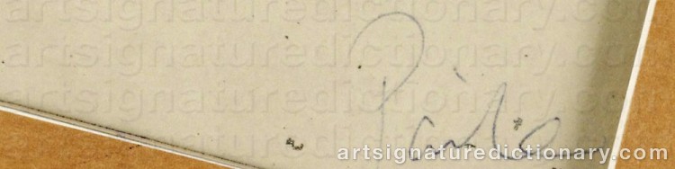 Signature by Nam June PAIK