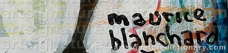 Signature by Maurice BLANCHARD
