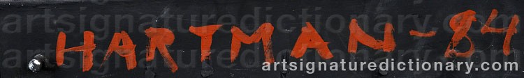 Signature by Mauno HARTMAN