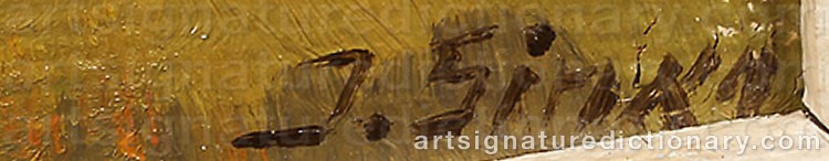 Authentic signature by Imants SINKA on Painting/Watercolour artwork