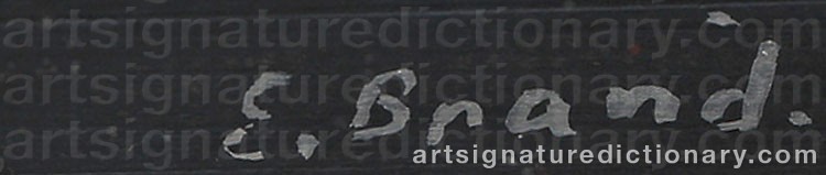 Signature by Erland BRAND