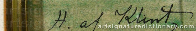 Signature by Hilma Af KLINT