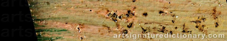 Authentic signature by Charles VIONNET on artwork