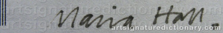 Signature by Maria HALL
