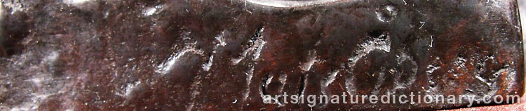 Authentic signature by Mats ÅBERG on  artwork