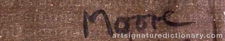 Signature by Henry MOORE