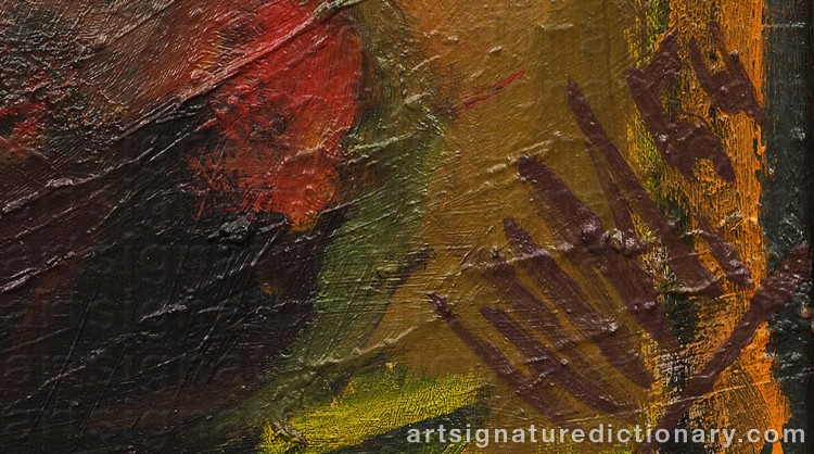 Authentic signature by Owe ‘Wess’ WESSBOHN on Painting/Watercolour artwork