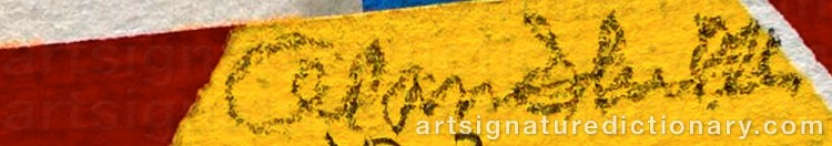 Authentic signature by Alan SHIELDS on Painting/Watercolour artwork