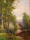 Close-up details showing Jean Baptiste Camille COROT signature forgery characteristics