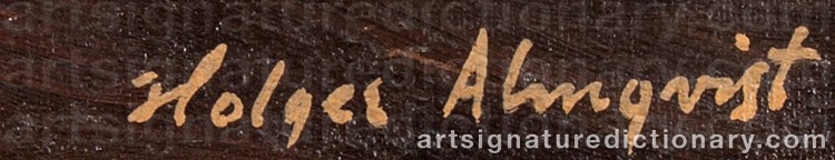 Signature by Holger ALMQVIST