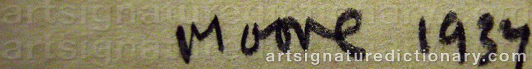 Signature by Henry MOORE