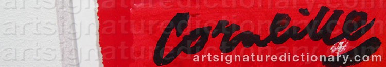 Signature by Cornelis Guillaum Corneille Van ‘Corneille’ BEVERLOO