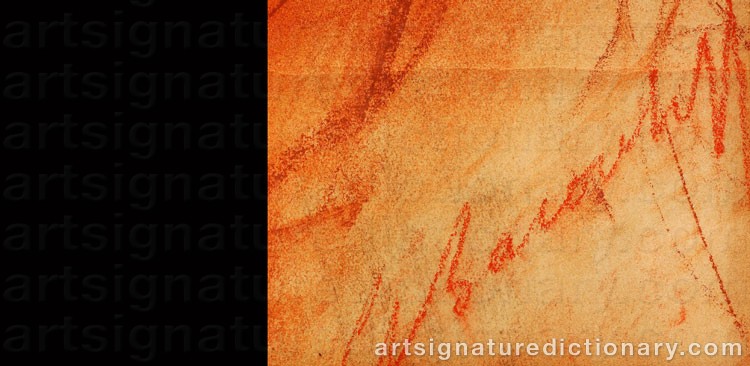 Signature by Alexander Evgenevich IACOVLEFF