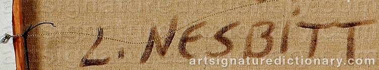Signature by Lowell NESBITT