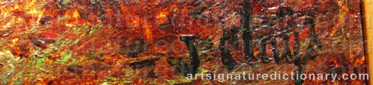 Signature by Paul Jean CLAYS