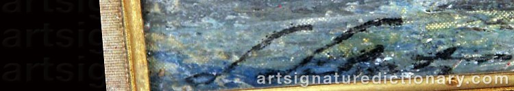 Authentic signature by Ludolfs LIBERTS on  artwork