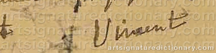 Signature by Vincent Van GOGH