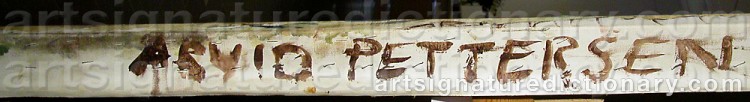 Signature by Arvid PETTERSEN