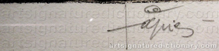 Signature by Antoni TAPIES