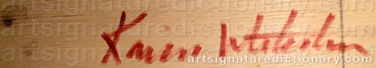Signature by Karin WIKSTRÖM