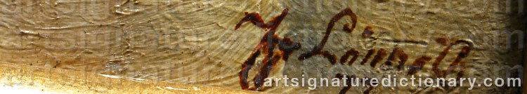 Signature by Arvid Fredrik LÖNNROTH