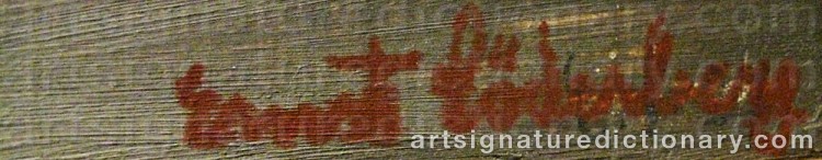 Signature by Ernst SÖDERBERG