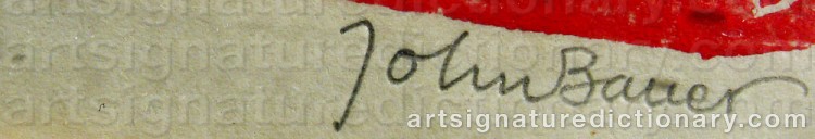 Signature by John BAUER