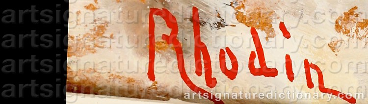 Signature by Alessandro RHODIN