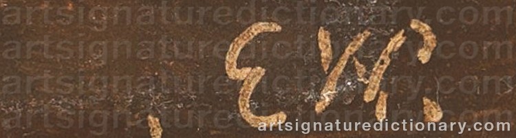 Authentic signature by Elizabeth WILLIAMS on Painting/Watercolour artwork