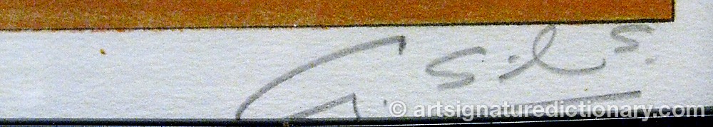 Authentic signature by Guillermo SILVA on  artwork