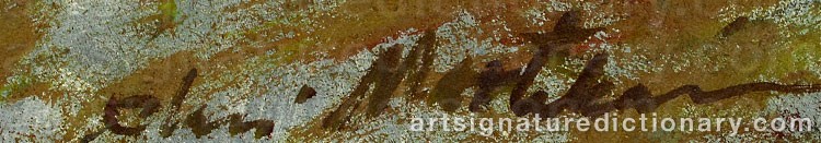 Authentic signature by Olavi MARTIKAINEN on  artwork