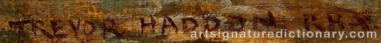Signature by Arthur Trevor HADDON