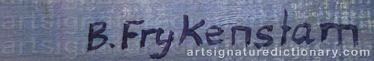 Signature by Börje FRYKENSTAM