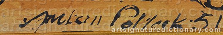 Jackson POLLOCK, 1912–1956, USA. Signatures, biography and art prices.
