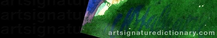 Authentic signature by Carl Harry STÅLHANE on artwork