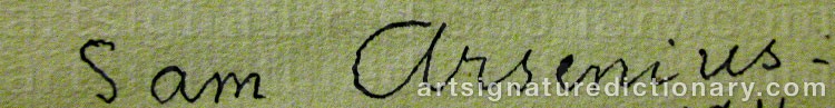 Signature by Sam ARSENIUS