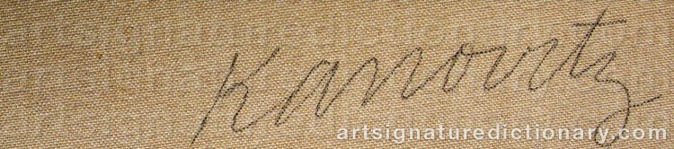 Signature by Howard KANOVITZ