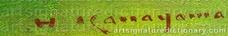 Authentic signature by Heizo KANAYAMA on  artwork