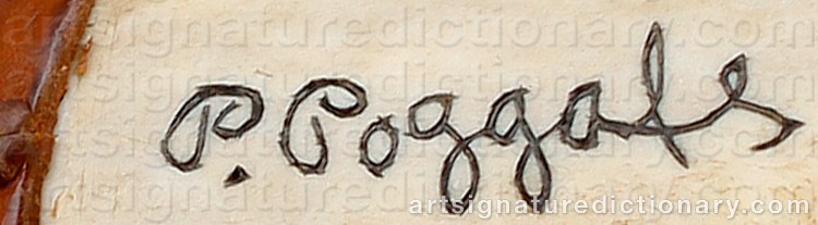 Authentic signature by P. (Sami Artist) POGGATS on Other artwork