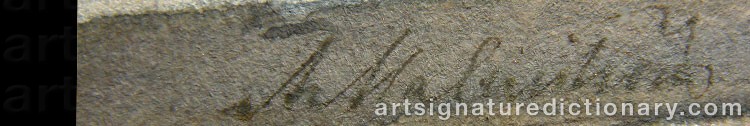 Signature by August MALMSTRÖM