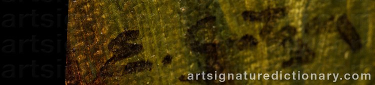 Authentic signature by Kauko TALPO on  artwork